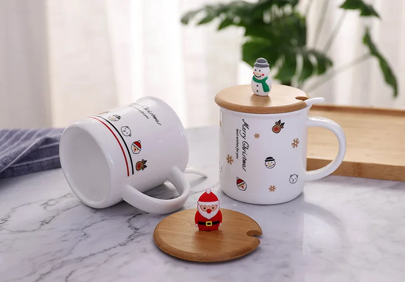 christmas snowman ceramic mug