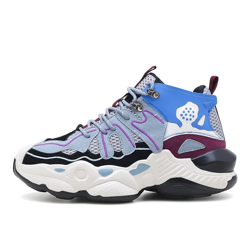 Fashion Trend Men's High-top Platform Sneakers Cushioning Lightweight Basketball Shoes
Fashion Trend Men's High-top Platform Sneakers Cushioning Lightweight Basketball Shoes
