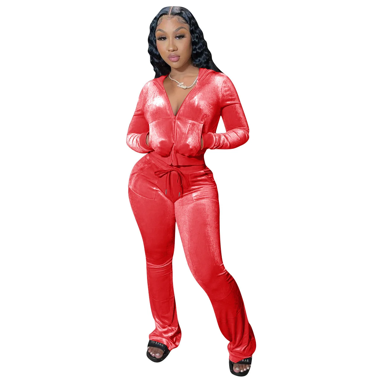 Women's Sets Fashion Hot Sale Velvet Women Tracksuit Sweatsuit set Hoodie Fall Sexy Velvet Tracksuits Gym Fitness Sets
Women's Sets Fashion Hot Sale Velvet Women Tracksuit Sweatsuit set Hoodie Fall Sexy Velvet Tracksuits Gym Fitness Sets