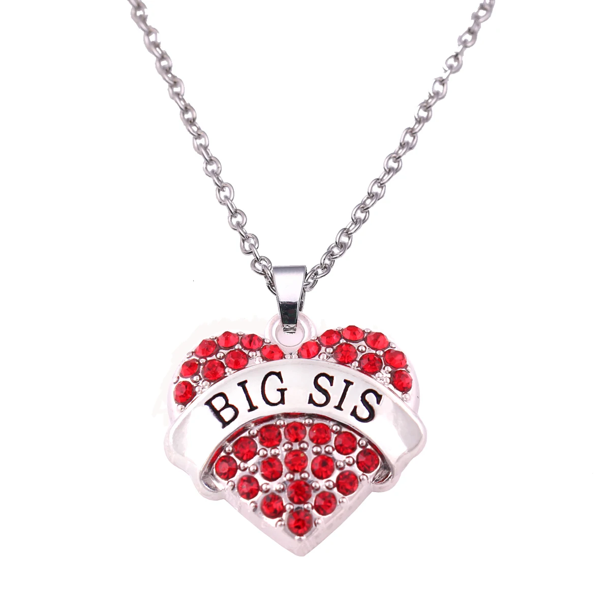 A700031 Fashion Jewelry crystal heart Big Middle Baby sis fashionable alloy family necklace, Blue/pink/red/white
A700031 Fashion Jewelry crystal heart Big Middle Baby sis fashionable alloy family necklace, Blue/pink/red/white