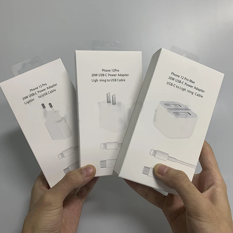 20W PD Fast USB Charger for Apple iPhone 12 Type-C Port Adapter EU UK US Plug Wall Charge USB C Cable with Package, White
20W PD Fast USB Charger for Apple iPhone 12 Type-C Port Adapter EU UK US Plug Wall Charge USB C Cable with Package, White