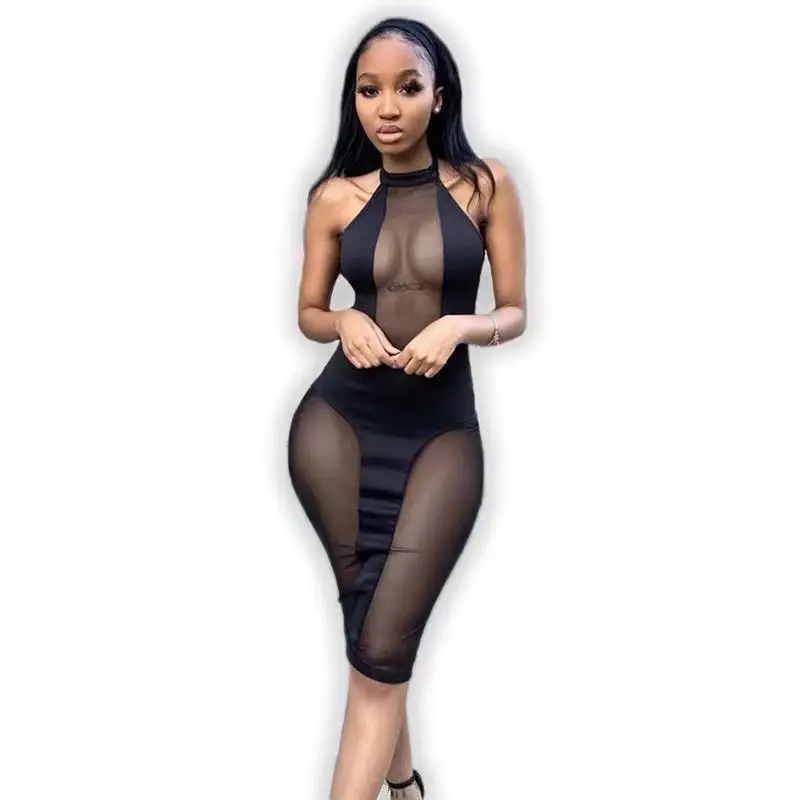 2021 spring summer mesh dress sexy transparent clubwear pure color white black see through dress night sexy summer dress women
2021 spring summer mesh dress sexy transparent clubwear pure color white black see through dress night sexy summer dress women