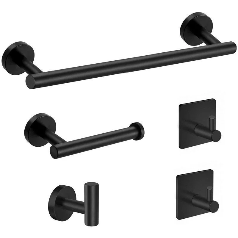 Black bathroom accessories five pieces stainless steel bathroom hardware set toilet bathroom accessories, Matte black
Black bathroom accessories five pieces stainless steel bathroom hardware set toilet bathroom accessories, Matte black