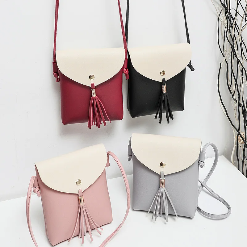 Cell Phone Bag With Shoulder Strap Tassel Pu Leather Women Change Purse, Customizable
Cell Phone Bag With Shoulder Strap Tassel Pu Leather Women Change Purse, Customizable