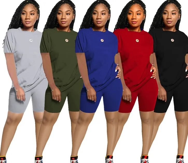 Wholesale Solid Color T Shirt And Short 2 Piece Biker Shorts Set Women In Bulk, Photo shown
Wholesale Solid Color T Shirt And Short 2 Piece Biker Shorts Set Women In Bulk, Photo shown