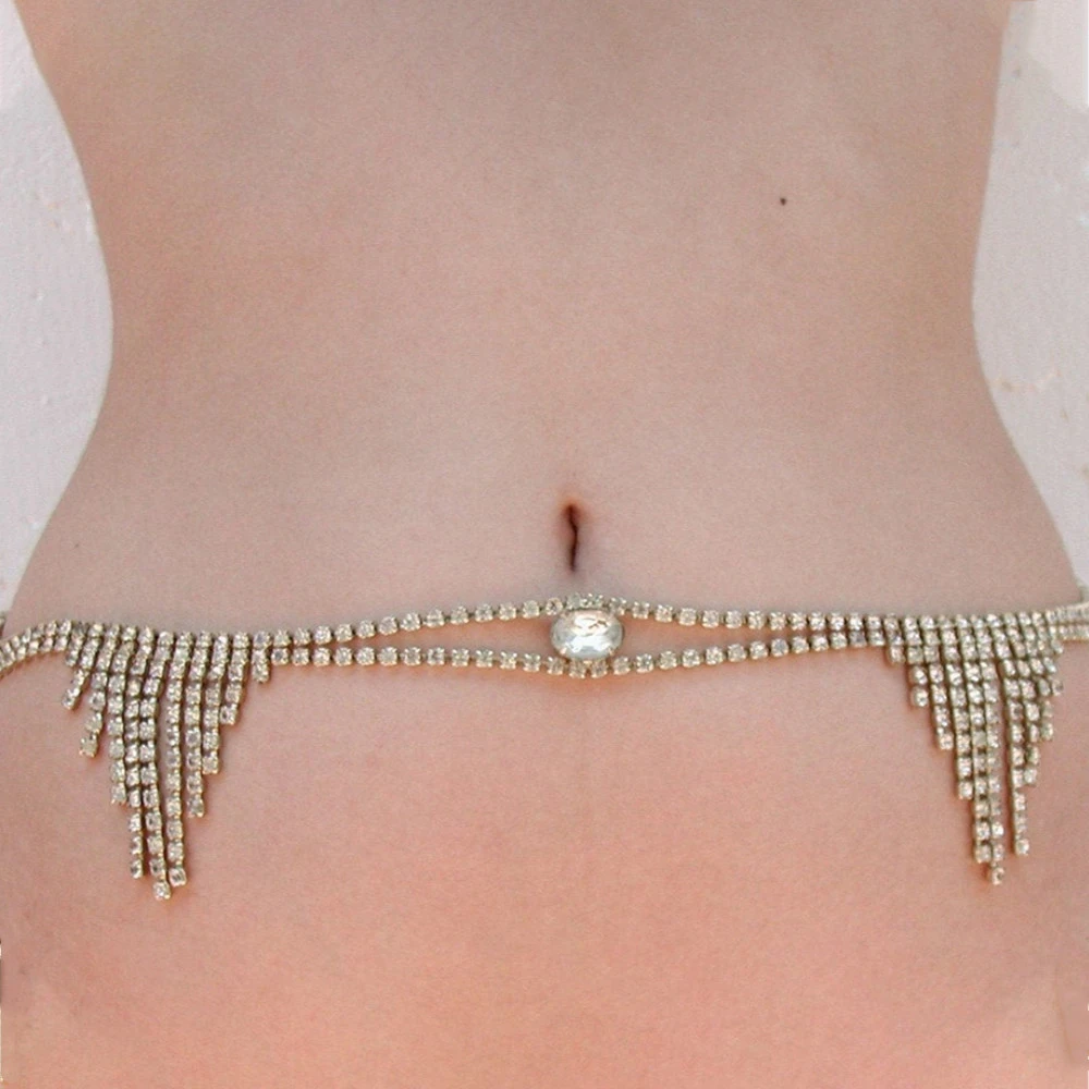 Summer Luxury Rhinestone Tassel Dance belly chain waist women Fashion Party beach Jewelry
Summer Luxury Rhinestone Tassel Dance belly chain waist women Fashion Party beach Jewelry