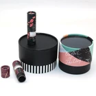 Beautiful design Kraft brown round cylinder small gift box recycle craft paper tube