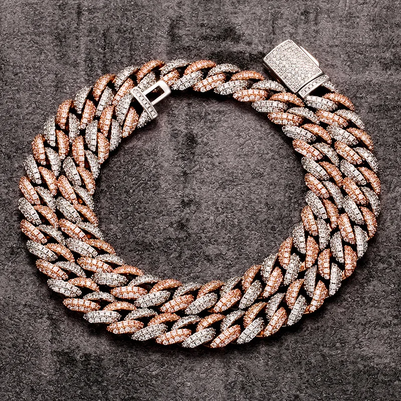 10 MM Cuban Link Chains 3A Rose Gold Cubic Zirconia Necklaces For Men Hip Hop Jewelry Gifts party, Gold, silver
10 MM Cuban Link Chains 3A Rose Gold Cubic Zirconia Necklaces For Men Hip Hop Jewelry Gifts party, Gold, silver