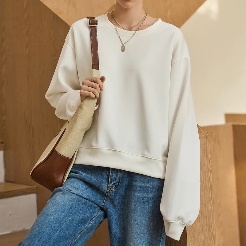 Custom Design Soft Sweatshirt Solid Color Blank Sweatshirts Women Crewneck Pullover
Custom Design Soft Sweatshirt Solid Color Blank Sweatshirts Women Crewneck Pullover