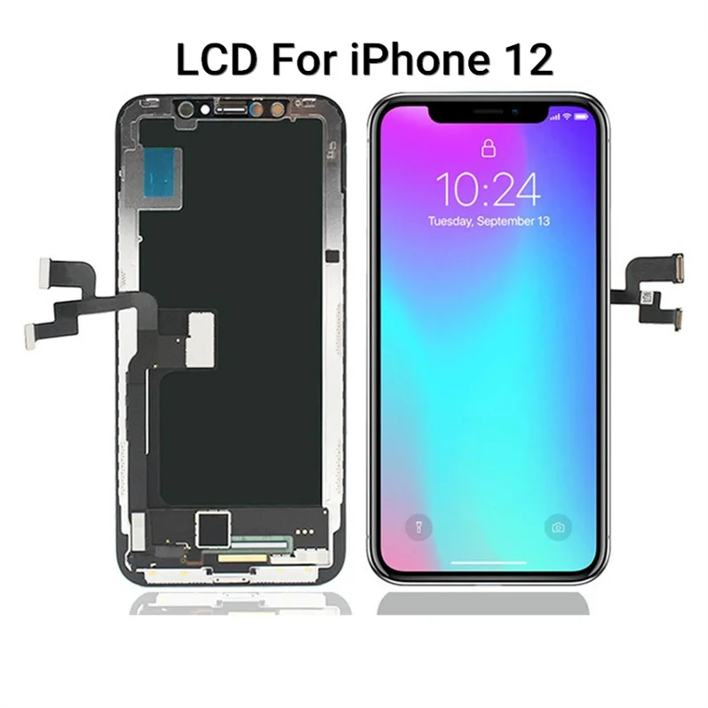 Lcd Display For iPhone 12 Mobile Phone Lcds Touch Screen Replacement For iPhone 12 Discount Snap Screen For iPhone 12, Black 
Lcd Display For iPhone 12 Mobile Phone Lcds Touch Screen Replacement For iPhone 12 Discount Snap Screen For iPhone 12, Black