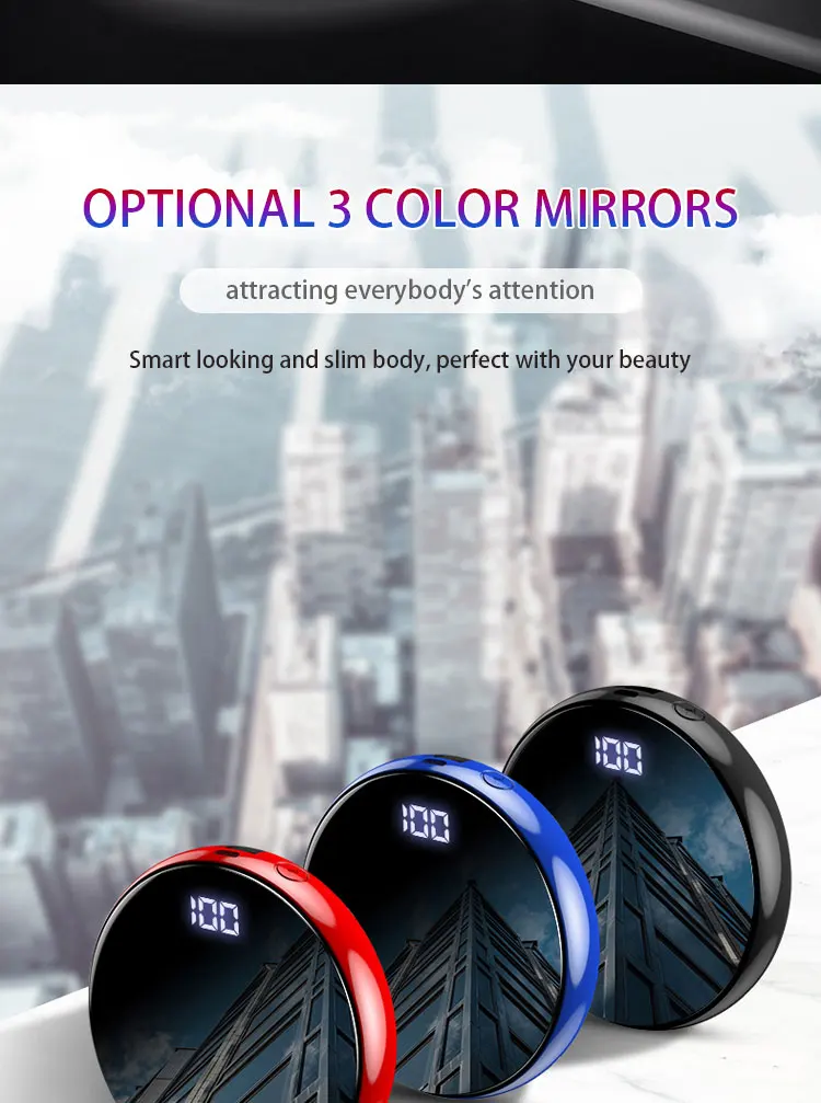 portable 10000mah lithium battery DC Dual USB 5v.1a mini pocket digital power bank for mobile - ANKUX.COM