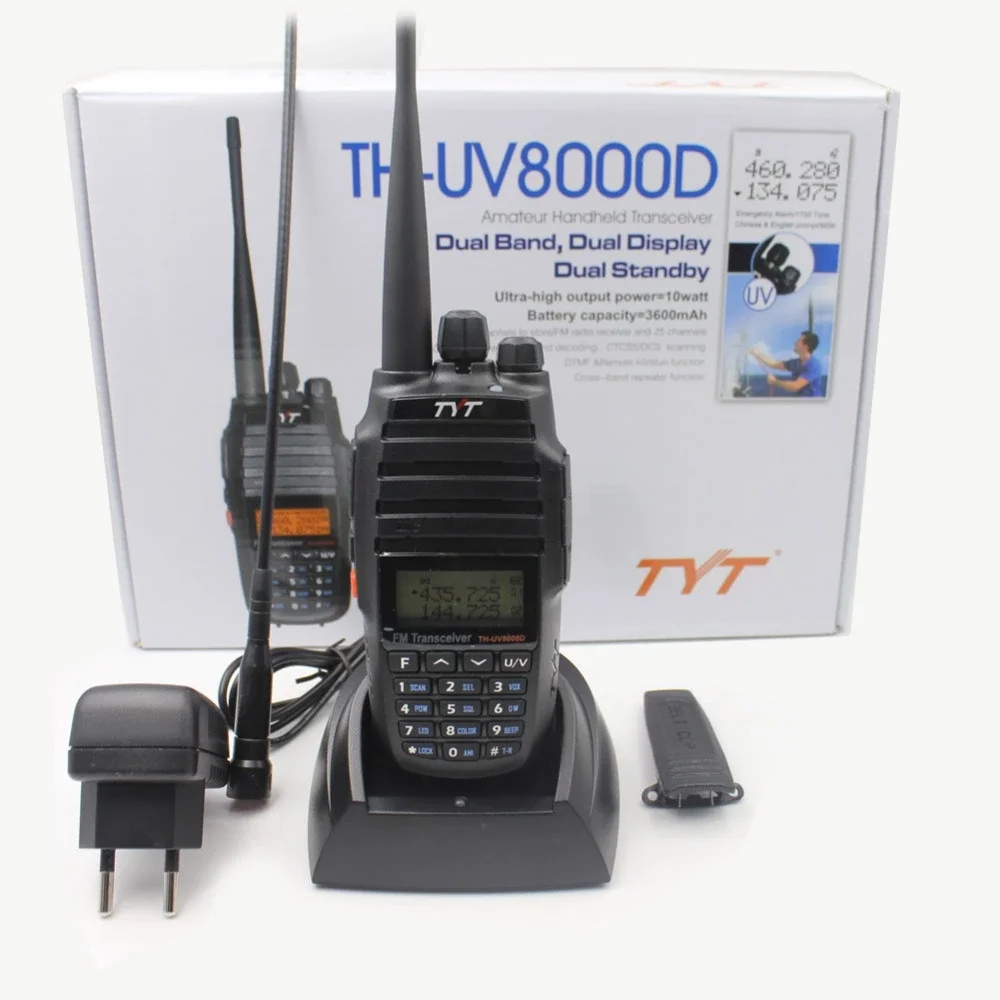 10 watts Police radio TYT UV8000D dual band walkie talkie for sale, Black/camouglage/red/blue/yellow
10 watts Police radio TYT UV8000D dual band walkie talkie for sale, Black/camouglage/red/blue/yellow