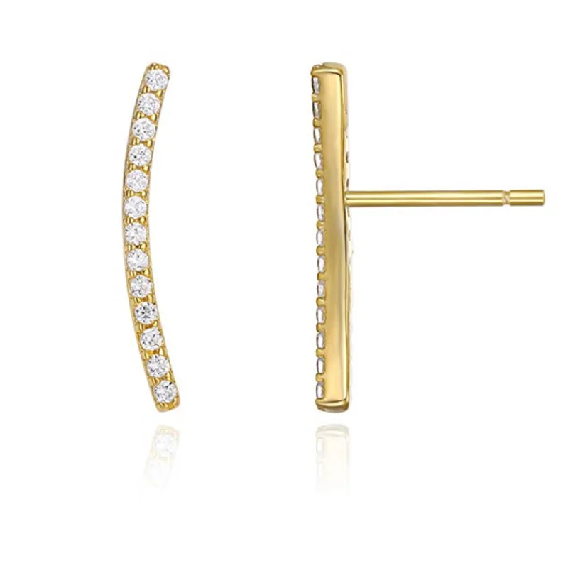 Dylam No MOQ Minimalist 925 Sterling Silver Jewelry Korean 14K Gold Plated 2021 Aretes Wholesale Stud Earrings Jewelry For Women
Dylam No MOQ Minimalist 925 Sterling Silver Jewelry Korean 14K Gold Plated 2021 Aretes Wholesale Stud Earrings Jewelry For Women