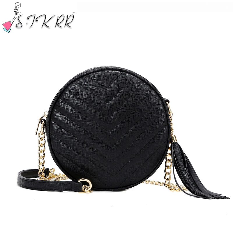 2021 Fashion Shoulder Bag for Women Embroidered Thread V Grid Casual Designer Bags Tassel Chain Crossbody Small Round Bag, Picture
2021 Fashion Shoulder Bag for Women Embroidered Thread V Grid Casual Designer Bags Tassel Chain Crossbody Small Round Bag, Picture