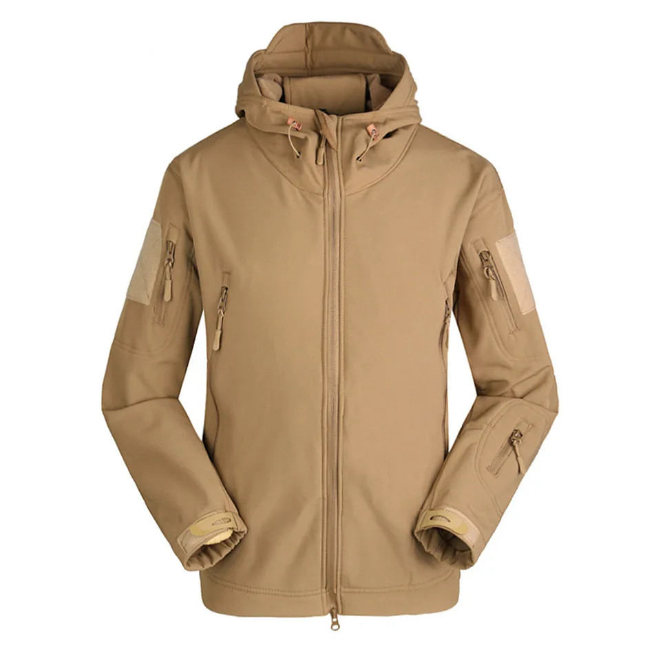 Outdoor clothing shark skin soft shell jacket men's windproof and warm fleece camouflage suit fleece jacket with fur inside
Outdoor clothing shark skin soft shell jacket men's windproof and warm fleece camouflage suit fleece jacket with fur inside