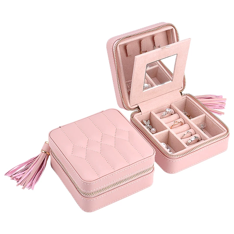 Wolf Small Pink PU Leather Jewelry Gift Box Rings Earrings Necklace Accessories Travel Case, Customized
Wolf Small Pink PU Leather Jewelry Gift Box Rings Earrings Necklace Accessories Travel Case, Customized