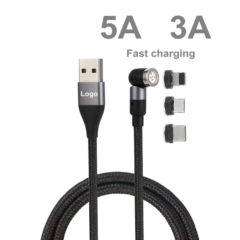 3A Fast charger 540 degree rotating cable magnetic cable charger usb magnetic cable, Black/red/blue
3A Fast charger 540 degree rotating cable magnetic cable charger usb magnetic cable, Black/red/blue