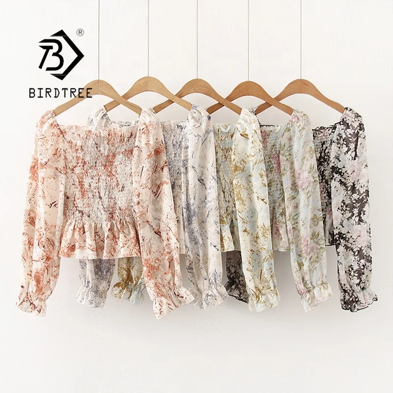 New Retro Floral Printing Chiffon Cropped Tops France Style Ladies Spring Autumn Slim Blouse Long Sleeve Casual Shirt T0D005T, 5 colour
New Retro Floral Printing Chiffon Cropped Tops France Style Ladies Spring Autumn Slim Blouse Long Sleeve Casual Shirt T0D005T, 5 colour