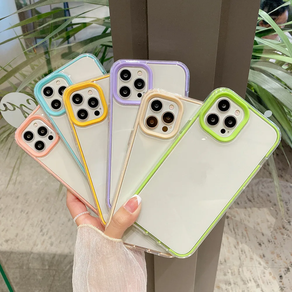 Trendy Candy Color Frame phone case For Iphone 11 pro max case 12 13 Pro Max Mini X XR XS Max 7 8 6 6s Plus protection cover, Various colors
Trendy Candy Color Frame phone case For Iphone 11 pro max case 12 13 Pro Max Mini X XR XS Max 7 8 6 6s Plus protection cover, Various colors