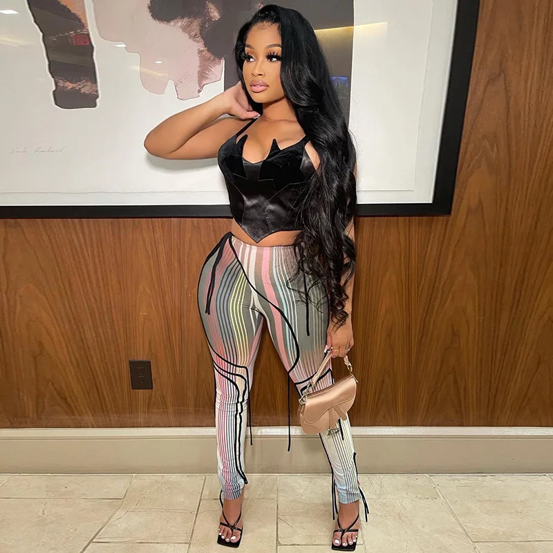 Ready to ship summer sexy lace up ankle-tied pants skinny high waist leggings for women 2021
Ready to ship summer sexy lace up ankle-tied pants skinny high waist leggings for women 2021