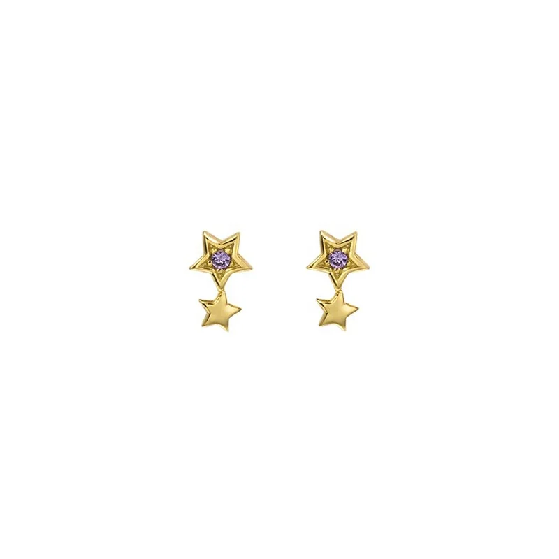 Minimalism 925 Sterling Silver Piercing Earring Small Crystals Star Stud Earrings For Women, Gold and silver
Minimalism 925 Sterling Silver Piercing Earring Small Crystals Star Stud Earrings For Women, Gold and silver