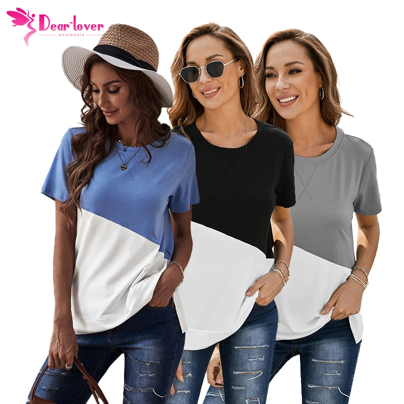 2021 Summer Crew Neck Colorblock Tee Comfortable Young Ladies Women T Shirt Clothing
2021 Summer Crew Neck Colorblock Tee Comfortable Young Ladies Women T Shirt Clothing