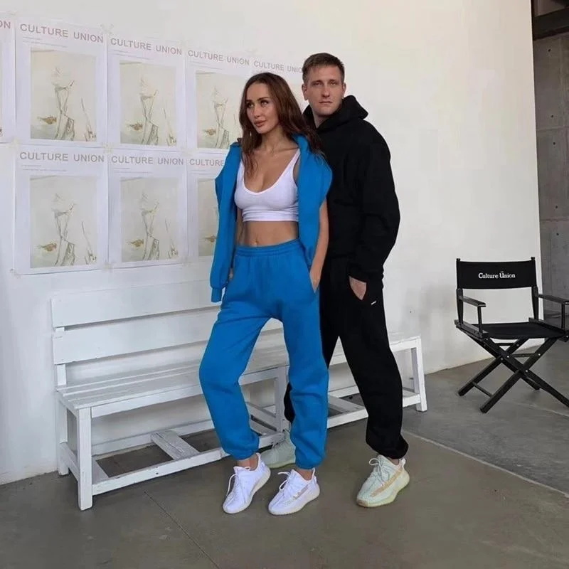 2022 High quality custom women pant sets winter jogger pants hoodies women wholesale
2022 High quality custom women pant sets winter jogger pants hoodies women wholesale