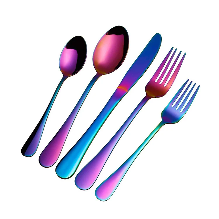 Stainless Steel Reflective Mirror Polishing Iridescent Flatware Set Tableware Cutlery Set
Stainless Steel Reflective Mirror Polishing Iridescent Flatware Set Tableware Cutlery Set