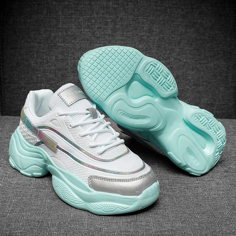 New Design Height Increasing Platform Sole Chunky Shoes For Women, Green/black/beige/pink
New Design Height Increasing Platform Sole Chunky Shoes For Women, Green/black/beige/pink