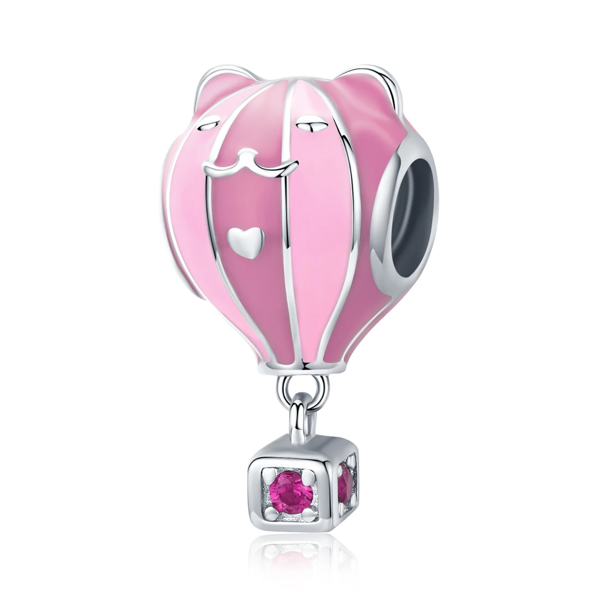 Sterling silver cute pink animal balloon pendant S925 handmade DIY jewelry necklace bracelet charms, Sliver
Sterling silver cute pink animal balloon pendant S925 handmade DIY jewelry necklace bracelet charms, Sliver