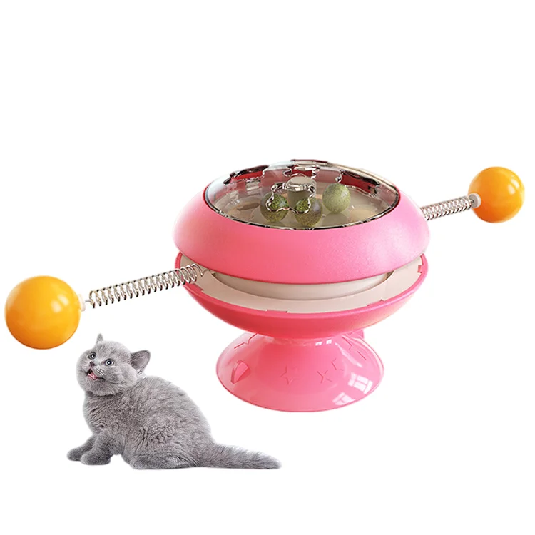 Interactive 360 Degree Rotating Cat Toy Turntable Cat Tease Stick Mint Ball Cat Toy
Interactive 360 Degree Rotating Cat Toy Turntable Cat Tease Stick Mint Ball Cat Toy
