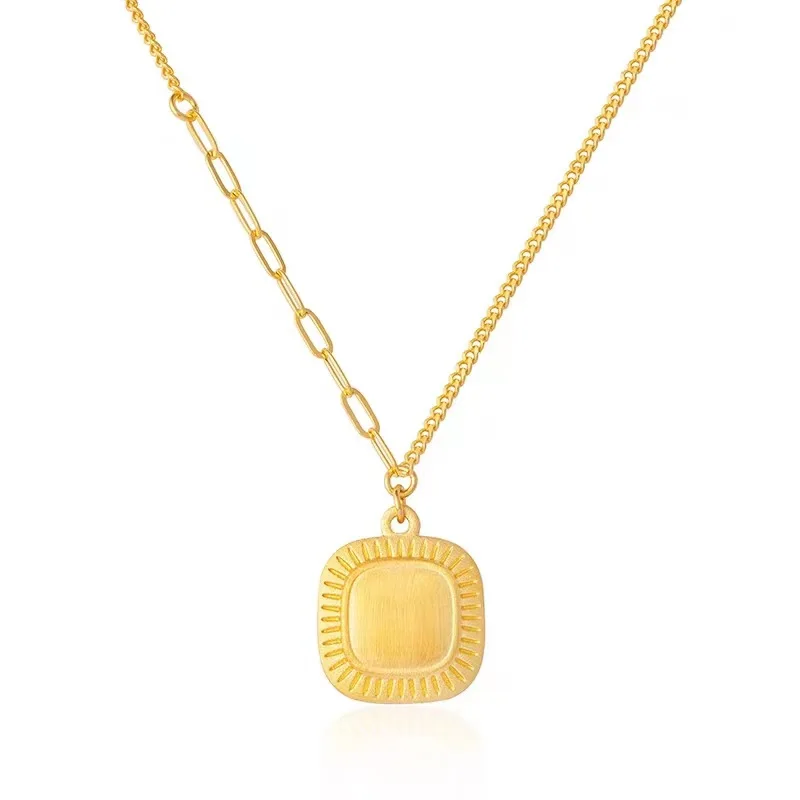 Placer Gold My Live Stories Necklace Integrated Chain Women's Simple My Live Stories Ring Jewelry Copper-Plated Gold Pendant
Placer Gold My Live Stories Necklace Integrated Chain Women's Simple My Live Stories Ring Jewelry Copper-Plated Gold Pendant