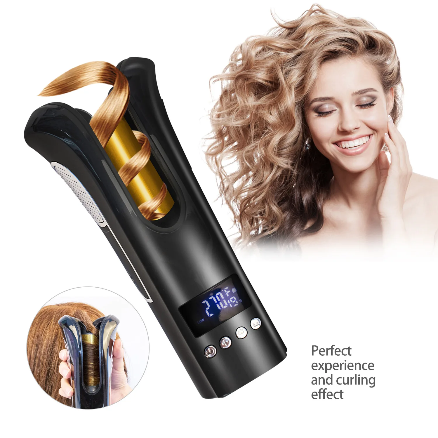 Amazon best selling Hair Curlers Women Automatic Hair Curler 360 rotating Wave curling iron, Black, red, and customed
Amazon best selling Hair Curlers Women Automatic Hair Curler 360 rotating Wave curling iron, Black, red, and customed