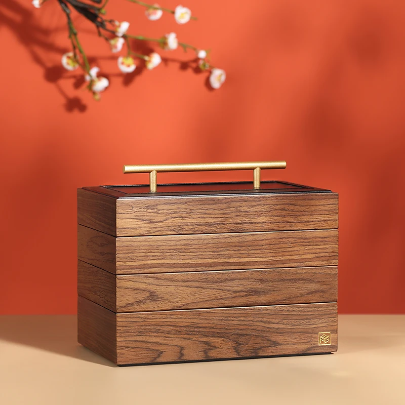 Wholesale Custom Logo Luxury Large Wooden Jewelry Box Wood Necklace Ring Earring Case 4Layers Jewellery Storage Box Organizer
Wholesale Custom Logo Luxury Large Wooden Jewelry Box Wood Necklace Ring Earring Case 4Layers Jewellery Storage Box Organizer