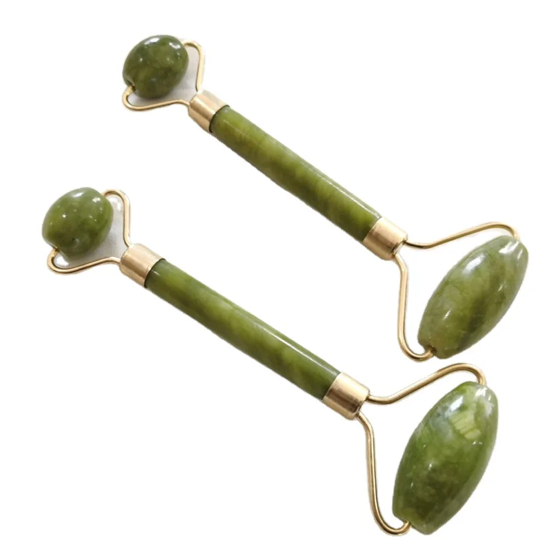 Double Heads Stone Face Lift Body Skin Relaxation Slimming Beauty Neck Thin Jade Roller Guasha Board Scraping Massage Tool, Green
Double Heads Stone Face Lift Body Skin Relaxation Slimming Beauty Neck Thin Jade Roller Guasha Board Scraping Massage Tool, Green