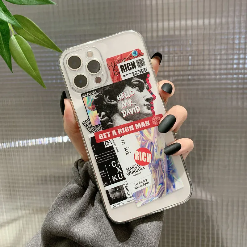 Funny Transparent Phone Case For iPhone 12 11 Pro Max Mini X XR XS Max 7 8 Plus Soft Silicone Clear Back Cover Funda
Funny Transparent Phone Case For iPhone 12 11 Pro Max Mini X XR XS Max 7 8 Plus Soft Silicone Clear Back Cover Funda
