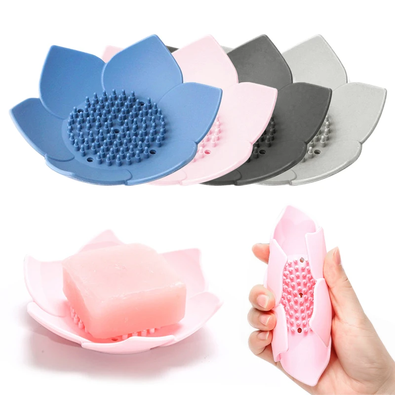 1 Pcs Silicone Soap Holder Bath Shower Soap Boxes Plate Drain Storage Plate Soap Boxes Flower Tray Bathroom Accessories, As photo
1 Pcs Silicone Soap Holder Bath Shower Soap Boxes Plate Drain Storage Plate Soap Boxes Flower Tray Bathroom Accessories, As photo