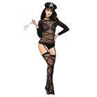 Spandex / Polyester Police Costume Sexy Police Costume Lingerie