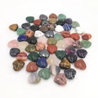 Mixed High quality Natural Quartz crystal stone Crystal Heart Shaped Healing Stone for sale