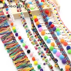 Wholesale Embroidery Lace Trim Colorful Soft Embroidered Floral Lace Fabric Diy Sewing Handmade Border Lace Trim