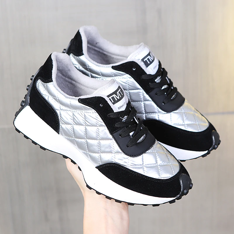 Latest Version Winter Diamond pattern Fashion Trend Warm Cute Woman Girl Platform Sport Sneakers White Running Shoes, Picture shows
Latest Version Winter Diamond pattern Fashion Trend Warm Cute Woman Girl Platform Sport Sneakers White Running Shoes, Picture shows