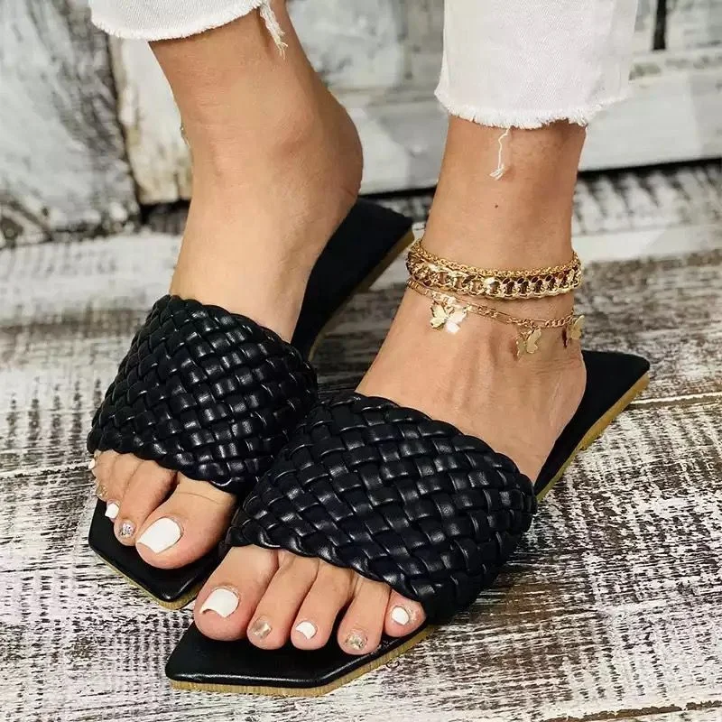 2021 Summer New Arrivals Women's Flat Slides Slippers Woven Upper Outdoor Light Weight Slip On Beach Sandals Casual Shoes Women, Black,pink,white,beige,green
2021 Summer New Arrivals Women's Flat Slides Slippers Woven Upper Outdoor Light Weight Slip On Beach Sandals Casual Shoes Women, Black,pink,white,beige,green