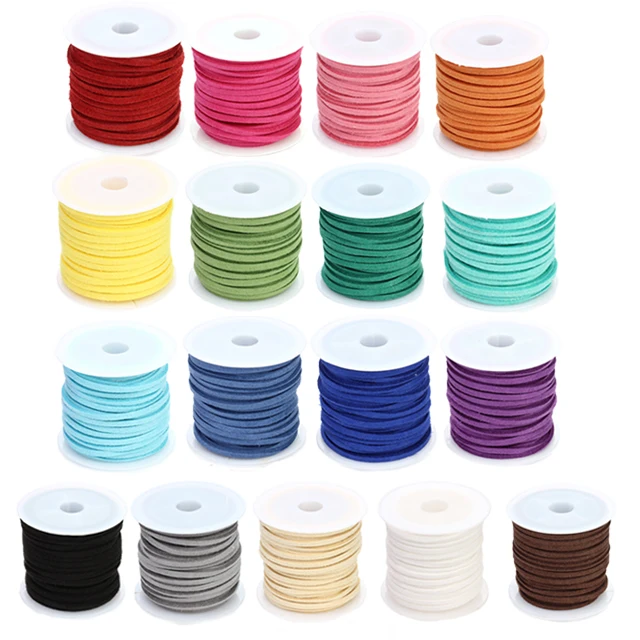 100yard/lot Flat Faux Suede Braided Cord Korean Velvet Leather Handmade Thread String Rope For DIY Jewelry Making Supplies, Diverse color
100yard/lot Flat Faux Suede Braided Cord Korean Velvet Leather Handmade Thread String Rope For DIY Jewelry Making Supplies, Diverse color