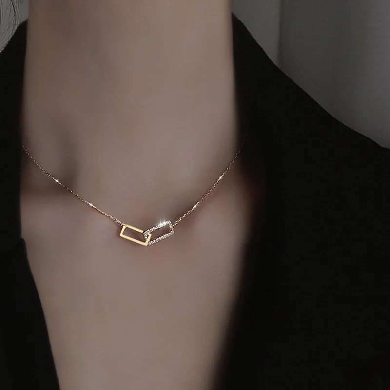 s925 sterling silver custom square jewelry necklace women design luxury chain ladies simple style
s925 sterling silver custom square jewelry necklace women design luxury chain ladies simple style