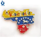 New Fridge Magnet Metal Venezuela Map Tourist Travel Souvenir Gift