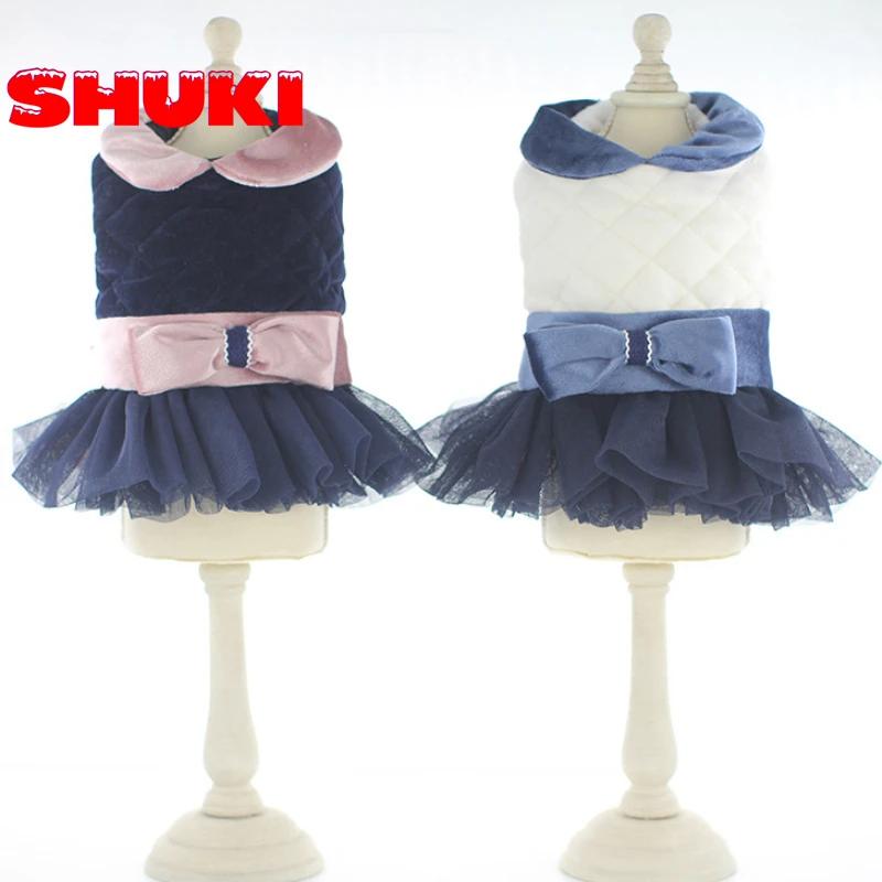 SHUKI Wholesale Custom Pet Apparel Winter Dog Clothes Bow Belt Luxury Princess Dog Dress, As picture
SHUKI Wholesale Custom Pet Apparel Winter Dog Clothes Bow Belt Luxury Princess Dog Dress, As picture