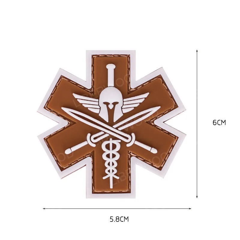 Tactical Medic Spartan PVC Patch Sparta MED BADGE TAG with Hook and Loop Army Fastener Patch
Tactical Medic Spartan PVC Patch Sparta MED BADGE TAG with Hook and Loop Army Fastener Patch