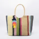 Bag Hand Bags New Crochet Bag Color Handbag Tassel Beach Bag Fashion Shopping Bag Hand Bags Handbag
