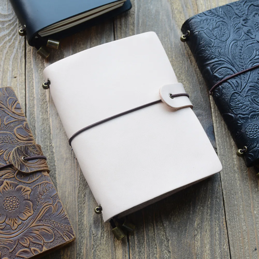 handmade office stationery pu leather custom notebook writing