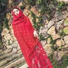 chiffon saree 30d gilding silk costume Sally dress party wear wedding hanfu robe oriental Muslim